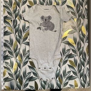 Carter's Light Gray Koala Bodysuit